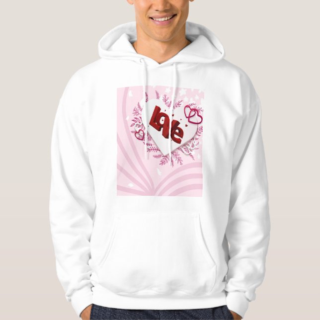 3D-Liebe Hoodie (Vorderseite)