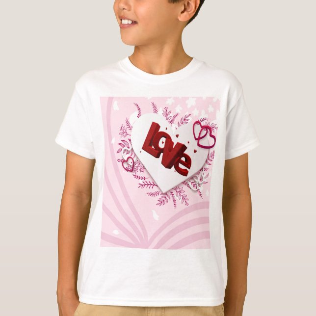 3D-Liebe T-Shirt (Vorderseite)