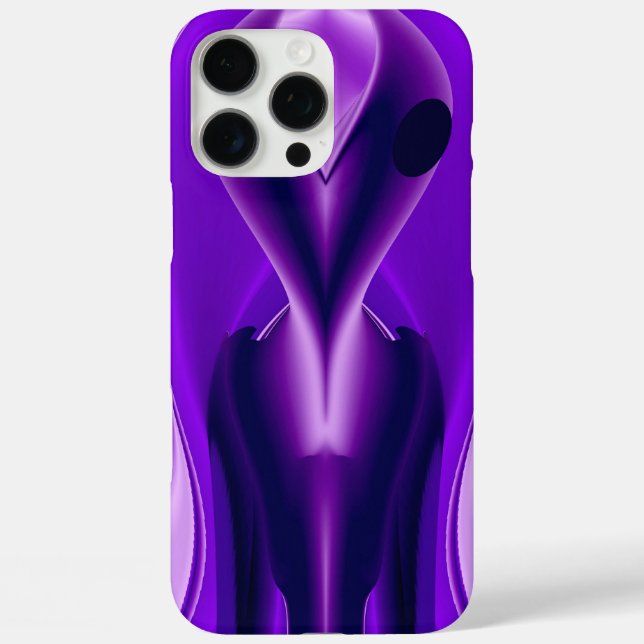 3D Lila Regenbogenträume , Alien Case-Mate iPhone Hülle (Rückseite)
