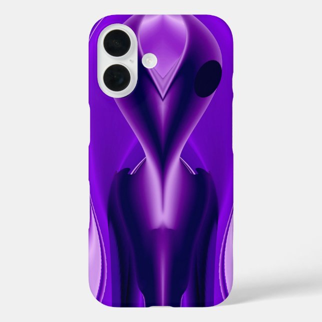 3D Lila Regenbogenträume , Alien Case-Mate iPhone Hülle (Rückseite)