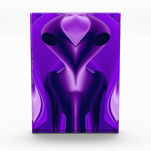 3D Lila Regenbogenträume , Alien Fotoblock (Vorderseite)