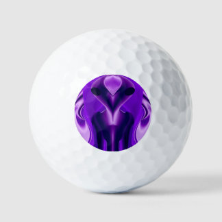 3D Lila Regenbogenträume , Alien Golfball