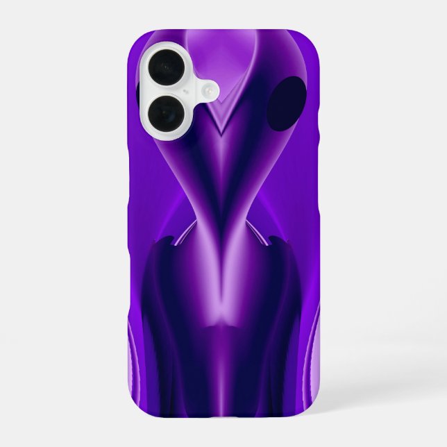 3D Lila Regenbogenträume , Alien iPhone 16 Hülle (Rückseite)