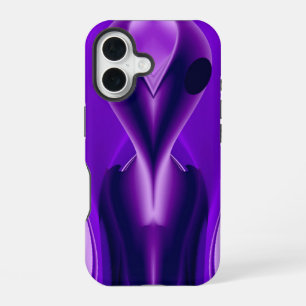 3D Lila Regenbogenträume , Alien iPhone 16 Hülle