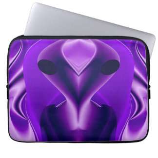 3D Lila Regenbogenträume , Alien Laptopschutzhülle