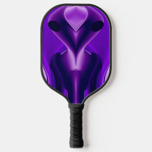 3D Lila Regenbogenträume , Alien Pickleball Schläger