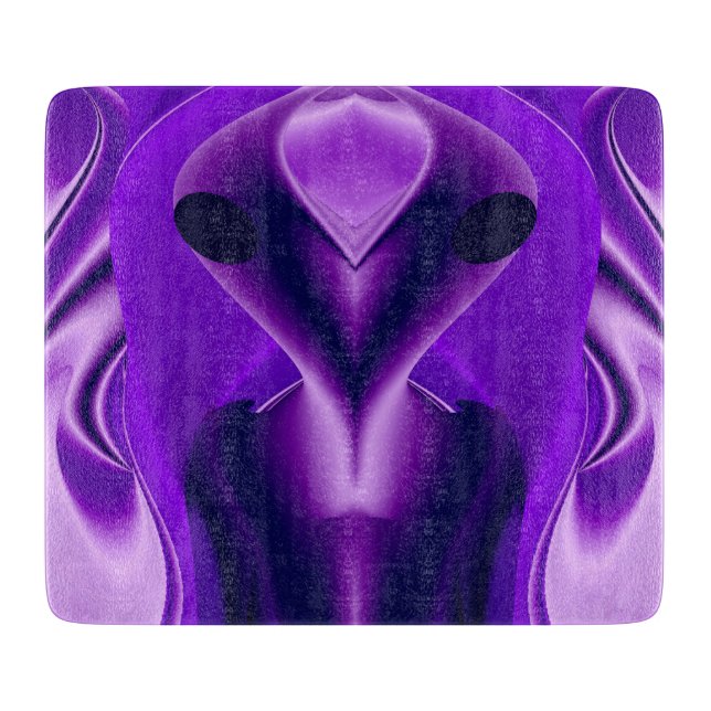 3D Lila Regenbogenträume , Alien Schneidebrett (Vorderseite)
