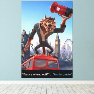 3D London Film Themenwelt Leinwanddruck