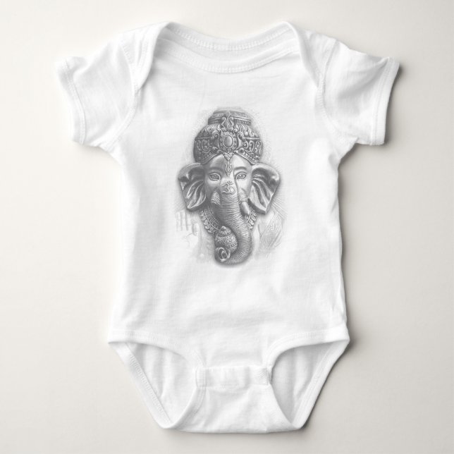 3d Lord Ganesha - OM Baby Strampler (Vorderseite)