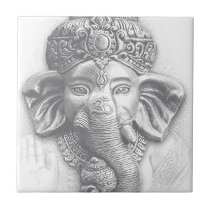 3d Lord Ganesha - OM Fliese