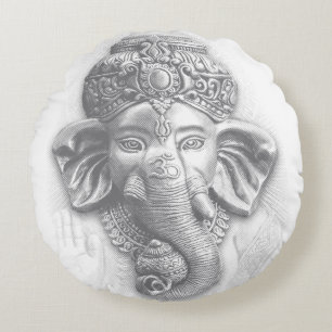 3D Lord Ganesha - Om Rundes Kissen