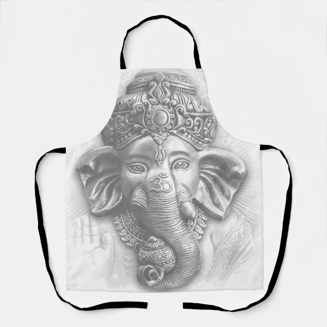 3d Lord Ganesha - Om Schürze (Vorderseite)