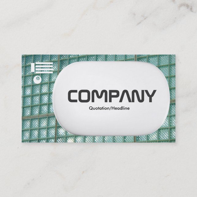 3d Lozenge - Glaswand 02 Visitenkarte (Vorderseite)