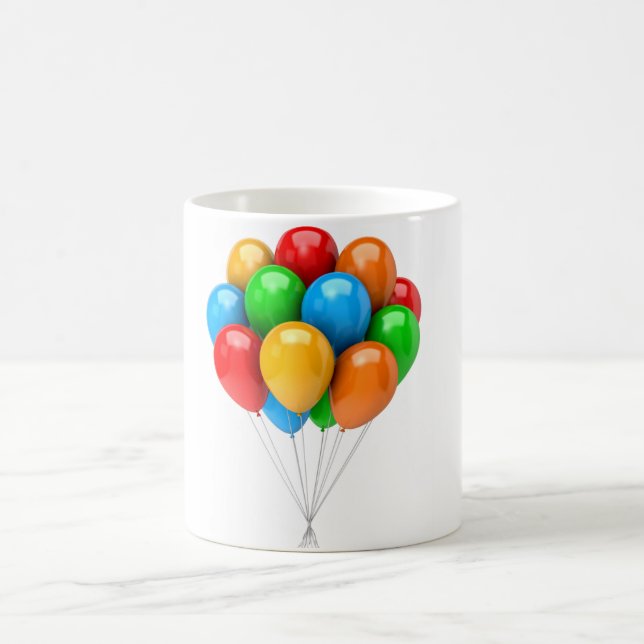 3D Luftballons Kaffeetasse (Mittel)