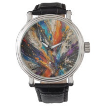 3D Luxus-Uhr Abstract