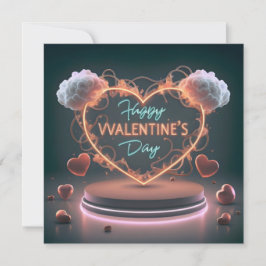 3d machen glücklichen Valentinstag Feiertagskarte