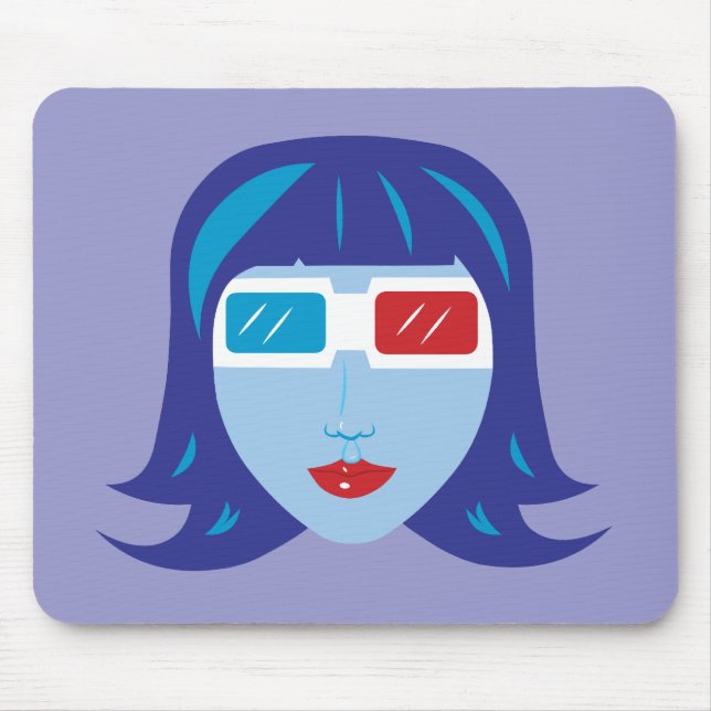 3D Mädchen Mousepad (Vorne)