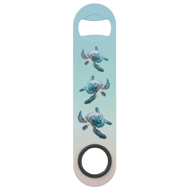 3D-Meeresschildkröten Speed Flaschenöffner (Vorderseite)