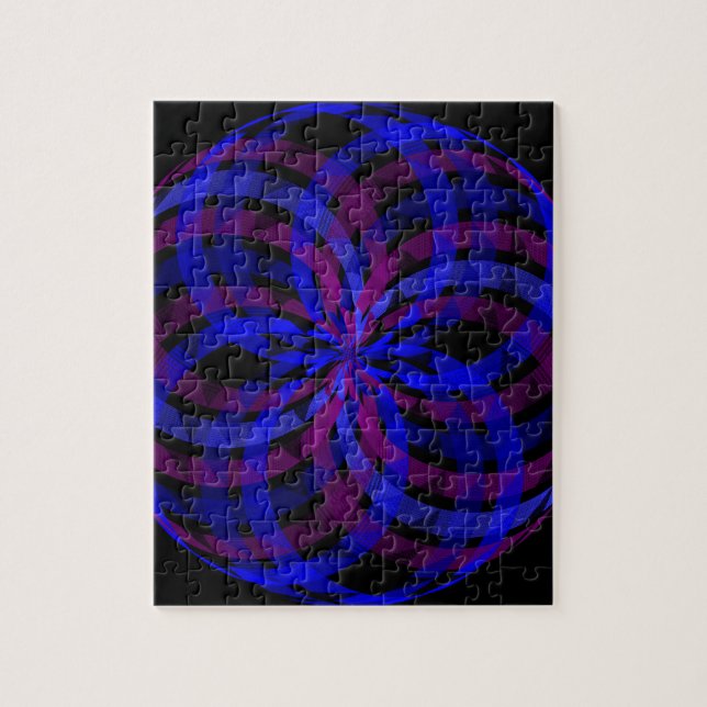 3D-Mittelblumen-Blütenblatt-Geometrisches Puzzle (Vertikal)
