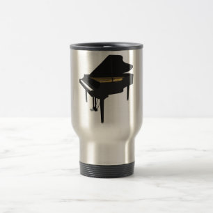 3D-Modell: Black Grand Piano: Reisemugge Reisebecher