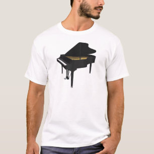  3D-Modell:Black Grand Piano: T-Shirt