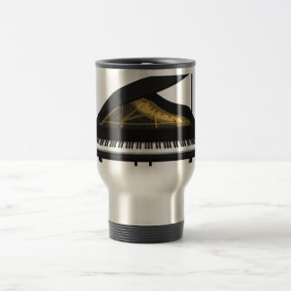 3D-Modell: Black Grand Piano: Travel Mug Reisebecher