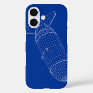 3D-Modell einer nuklearen Gravitationsbombe iPhone 16 Hülle