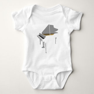 3D-Modell:White Grand Piano: Baby Strampler