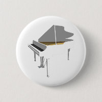 3D-Modell: White Grand Piano: