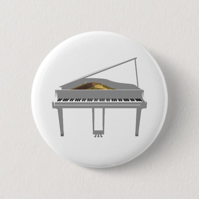 3D-Modell: White Grand Piano: Button (Vorderseite)