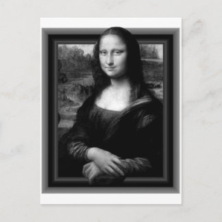 3D MONA LISA POSTCARD POSTKARTE