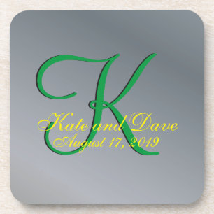 3d Monogram Pewder Untersetzer