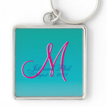 3d Monogram Turquoise Blue Fantastischer Fab Spaß