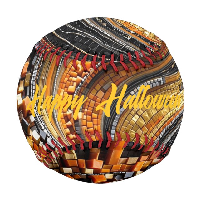 3D-Mosaik-Baseball - Luxus-Vortex-Kunstdeck Baseball (Rückseite)