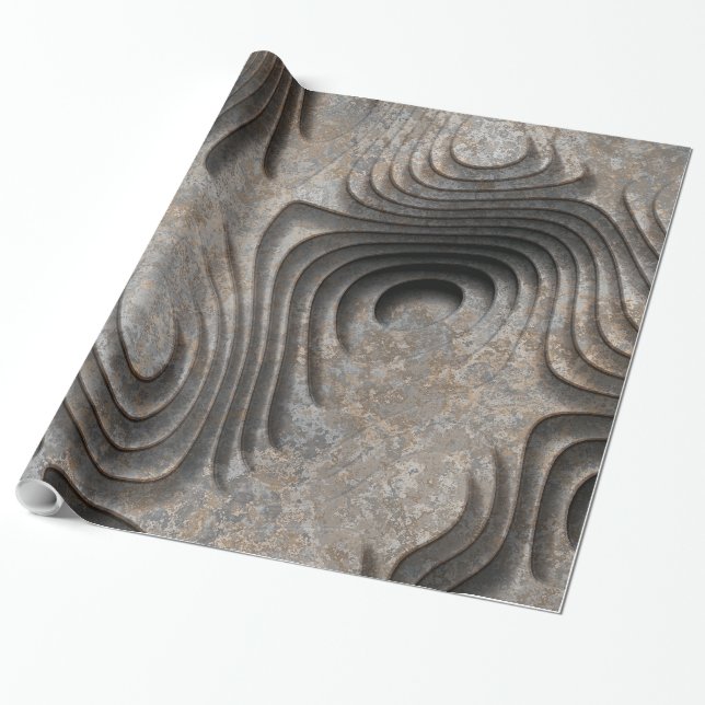 3D-Muster 1 Geschenkpapier (Ungerollt)