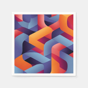 3D-Muster für dynamische Geometrie 2 Serviette
