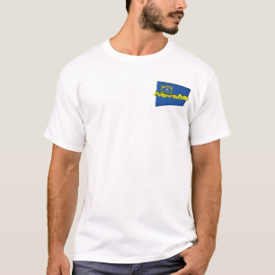 3D Nevada Staats-Flagge T-Shirt