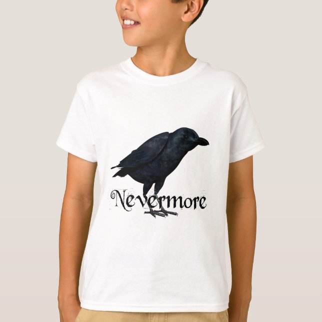3D Nevermore Raven T-Shirt (Vorderseite)