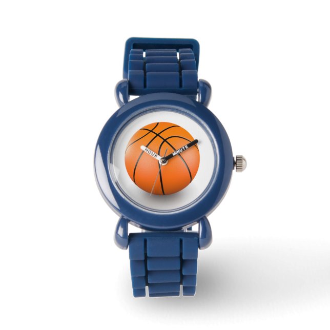 3D niedlicher Basketball Armbanduhr (Vorderseite)