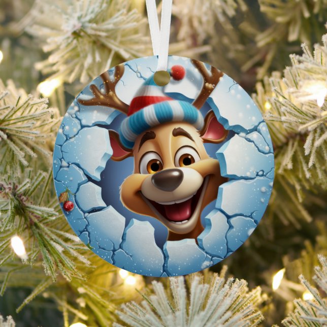 3D Niedlicher Weihnachtsfest Ornament Aus Metall (InSitu)