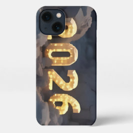  3D Number Design for New Year 2026 iPhone 13 Hülle
