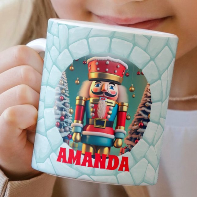 3D Nutcracker Weihnachtskids Heiße Schokolade Kaffeetasse (Von Creator hochgeladen)