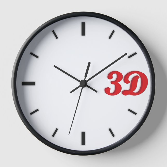 3D O'Clock C1. Uhr (Vorderseite)