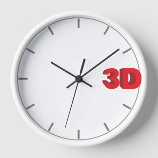 3D O'Clock. Uhr