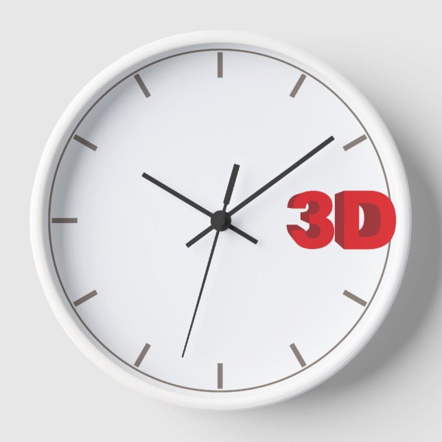 3D O'Clock. Uhr (Vorderseite)