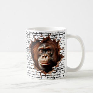 3D Orangutan Mauer Break - The Restaurant Kaffeetasse