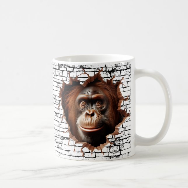 3D Orangutan Mauer Break - The Restaurant Kaffeetasse (Rechts)