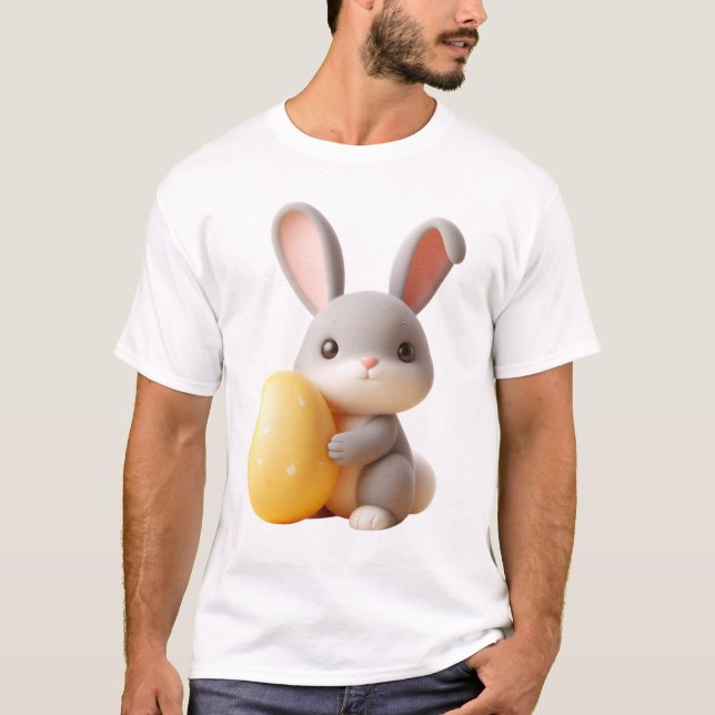 3D Ostersonne mit einem lebendigen Ei T-Shirt (Vorderseite)
