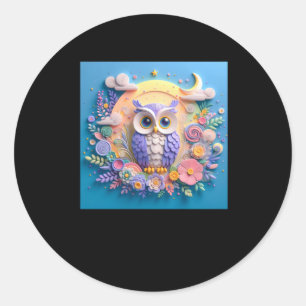 3d Owl #2 Aufkleber
