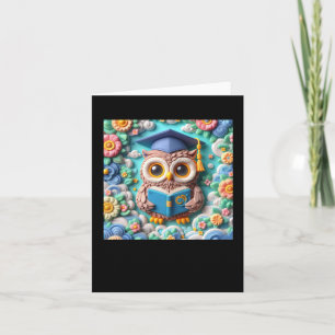 3d Owl #5 Aufkleber Karte